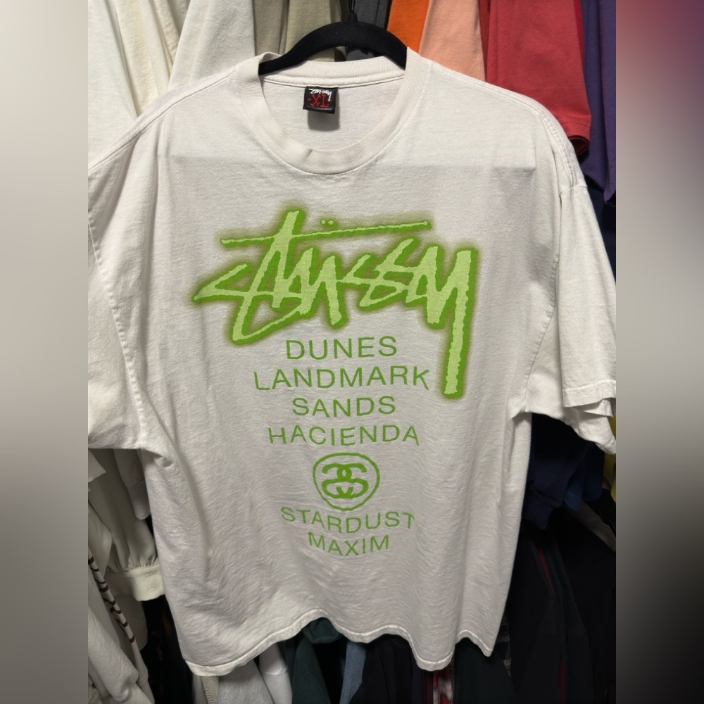 Vintage Stussy Las Vegas Tee Sz XL